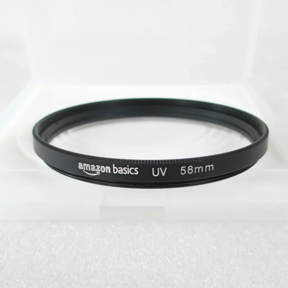 AMAZON BASICS 58MM UV LENS FILTERS CAPS